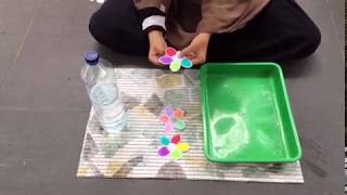 SCIENCE EXPERIMENT "BLOOMING PUDDLE PAPER FLOWER" (Kindergarten Activity)