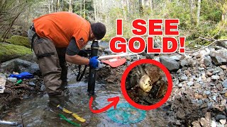 Underwater Viewer, Chunky Gold Prospecting, Central Cascades Near Portland Oregon.