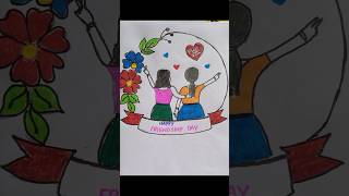 best friends drawing#pencil drawing#art#shorts#ytshorts