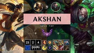 Akshan Top vs Singed - EUW Master Patch 14.14