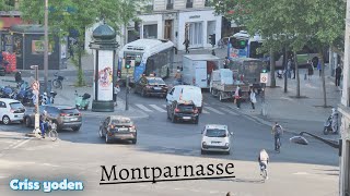 Paris ; Montparnasse ; Circulation ; in The Street ; Vue du Balcon ; 75006 ;  Île-de-France ; France