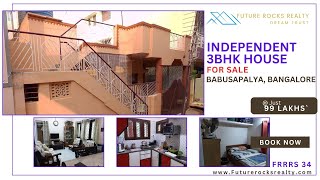 Babusapalya Independent House for sale 3bhk