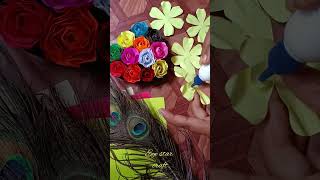 DIY how to make paper rose | paper rose making for  rose day 🌹 # amazing rose making #