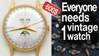 Vintage Watches don't have to be expensive || 600€ Triple calendar moonphase from Ebay