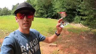 Firebird 65 target vs soda can!  EXPLOSIVES