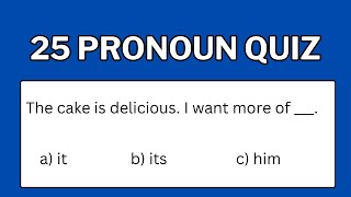 Pronoun Quiz | Subject and object pronouns quiz with answers explanations #pronounsquiz