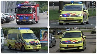 Brandweer Ovdg en Ambulances met spoed in Nijmegen