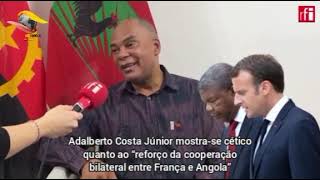 ADALBERTO JÚNIOR MOSTRA-SE CÉTICO QUANTO AO "REFORÇO DA COOPERAÇÃO BILATERAL ENTRE FRANÇA E 🇦🇴