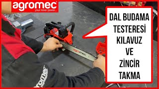 Ağaç motoru kılavuz zincir takma ve gergi ayarı nasıl yapılır?