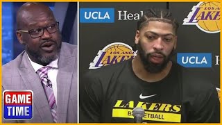 NBA GameTime reacts to Lakers Anthony Davis sends messages to Cavaliers ahead of game tonight