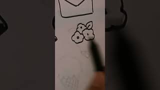 flower bouquet💐 drawing😍#youtubeshorts #shorts #drawing