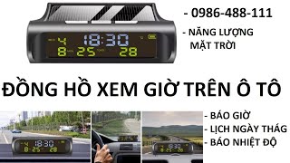 Mẫu Đồng Hồ Xem Giờ 3in1 Trên Ô Tô Siêu Tiện: Phụ Kiện Không Thể Thiếu Cho Xe Của Bạn