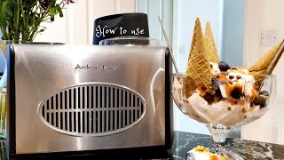 AUTOMATIC ICE CREAM MAKER |ANDREW JAMES AJ3368EB PREMIUM  - Strawberry Ice cream recipe