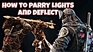 How to Parry LIGHTS and DEFLECT (How to improve your defense in for honor)