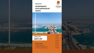 Seafront apartments with impressive views. #investindubai #realestate #dubairealestate