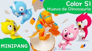 Aprende los colores con MINIPANG | Color S1 | 🦕Huevo de Dinosaurio | MINIPANG TV 3D Play