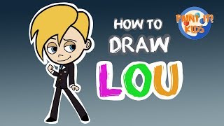 Drawing for kids - How to Draw Lou - Uglydolls - Art for kids