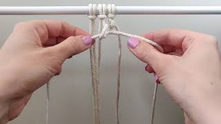 Reverse Half Hitch Knot 1-MINUTE TUTORIAL DIY : follow along slow version!