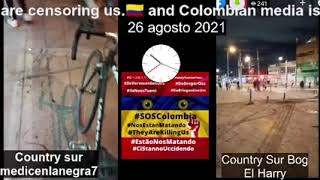 Protestas Colombia 26 agosto D1ctadura n4rcop4ram1litar #26A #SOSColombia #CIDH #HRW