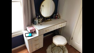 Homary Modern White Makeup Table J04MTZ000002