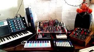 Sketch 1 - Modular Synth, Moog Voyager, SH101, Pro One, Circuit