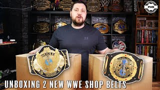 Unboxing new WWE Shop Winged Eagle & NXT UK Tag Replica Belts