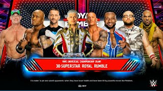 30 Man Royal Rumble Match For The WWE Red ♥️ Universal Championship | WWE 2k24