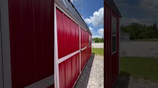 10x20 RED METAL BARN STYLE🔥🔥🔥Call or Text: (931)863-8030 for a free quote! #clarkrangetn