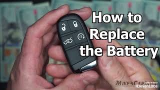 Spanish Key Fob Battery Replacement  Dodge Chrysler Jeep RAM