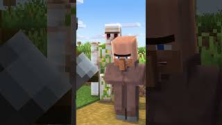 Villagers VS Pillagers😂|#minecraft #shorts #minecraft #minecraftvideos #entity #minecraftanimation