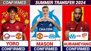 🚨ALL NEW CONFIRMED TRANSFER SUMMER 2024,Yoro TO united✅️,Mason TO marsiel✅️,Aubameyang TO qadsiah ✅️