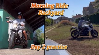 Morning Ride Backyard Day 2 Practice,  Kawasaki ninja,