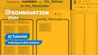 AI Tutorial: Training a Public Dataset | #Technovation AI tutorials