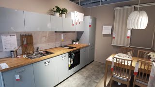 IKEA KALLARP High Gloss Light Grey Blue Kitchen Tour: Modern & Stylish Design Inspiration