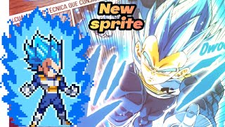 PACK DE SPRITES DE VEGETA SSJ BLUE PERFECTO MANGA ( REMASTERIZADO SPRITE HD ) ✔️