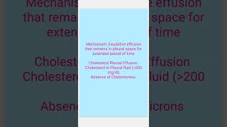 Pseudochylous Pleural Effusion - Mechanism