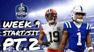 Week 9 Players you MUST Start & Sit Pt. 2 | *LIVE* chat Q&A Fantasy Football Advice