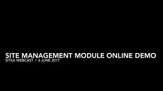 Site Management Module Online Demo