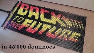 Back to the Future in 45,000 dominoes with ludominosa