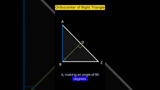 Orthocenter of Right Triangle