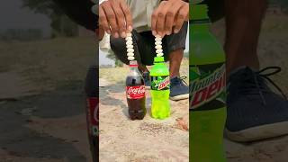 respect 😱🔥 I coca cola and mintos reaction #tiktok #experiment #science