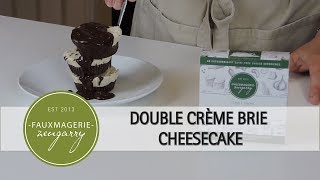 EASY VEGAN DOUBLE CRÈME BRIE CHEESECAKES