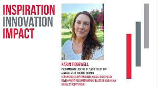 9th Annual Inspiration, Innovation, Impact: Karin Tidgewell