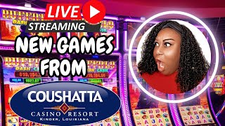 Live from Coushatta Casino !!! Playing new slots Winning Big !! @GottaCoushatta