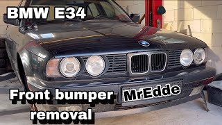 BMW E34 Front Bumper Removal