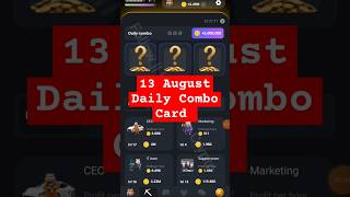 how to unlock 13 August daily combo card hamster Kombat | hamster Kombat daily combo cards