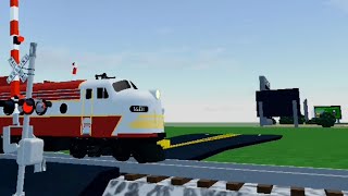 CPKC #1401 leads a Grain Train in Roblox RO Scale Sandbox