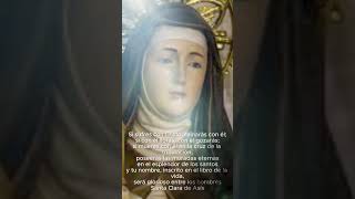 Frases de Santos - Santa Clara de Asís - #amor #frases #santo #fe #vidasdesantos