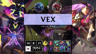 Vex Mid vs Katarina - KR Master Patch 14.13