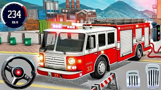 City FireFighter Simulator 3D - Fire Truck Rescues Driver - Android GamePlay